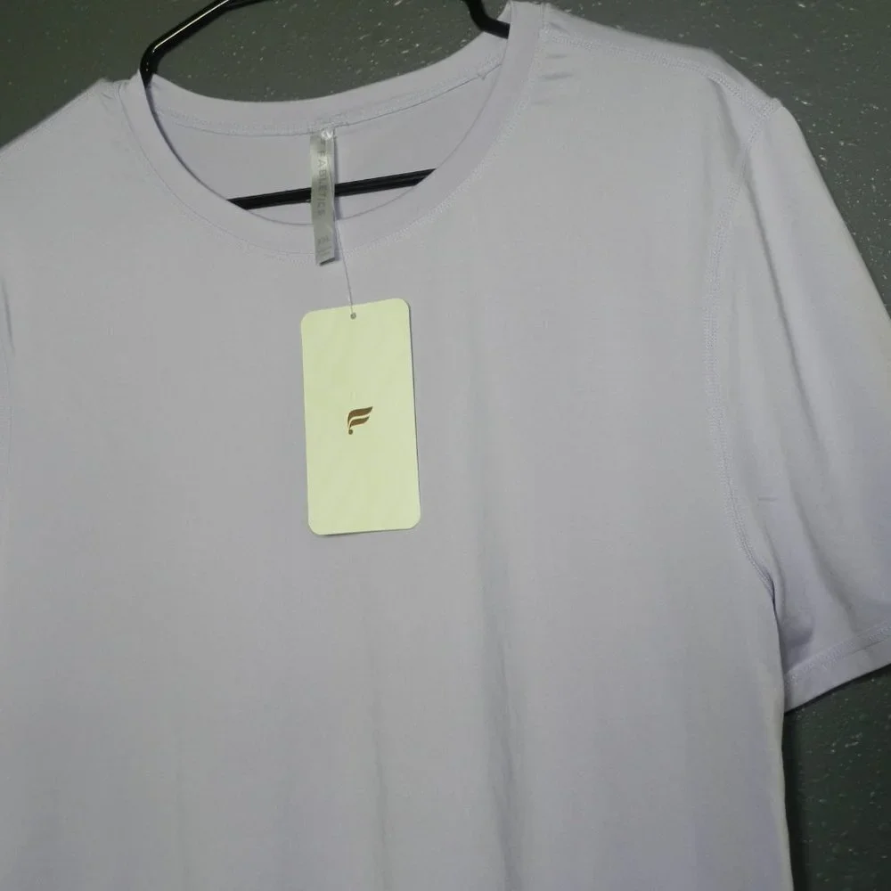 Fabletics Womens Light Purple New With Tag Short Sleeve Athletic Shirt Size XXL - Picture 3 of 8